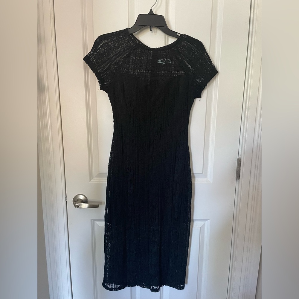 Elegant Black Lace Dress